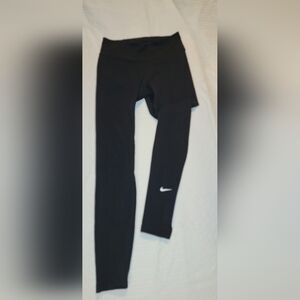 Nike Kids Leggings in Black with White Logo